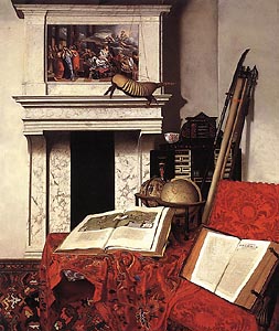 Still-life with Rarities by Jan 0van der Heyden (1712)%